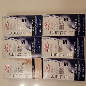 Wella colorcharm permanent hair dye five 10A/1030 and/or one 9N/911